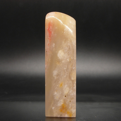 巴林石印章石料篆刻印章鸡血石22*22*80mm