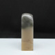 天然印石产地巴林石白玉俏色凝墨冻石印章篆刻石料21 68mm