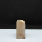 天然印石巴林石虾青云水纹冻石印章篆刻石料20 43mm