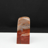 天然印石产地巴林石朱砂俏色褐赭冻石印章篆刻石料25 54mm