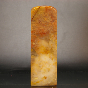 天然印石章料产地巴林石黄花冻石印章篆刻石料25 77mm