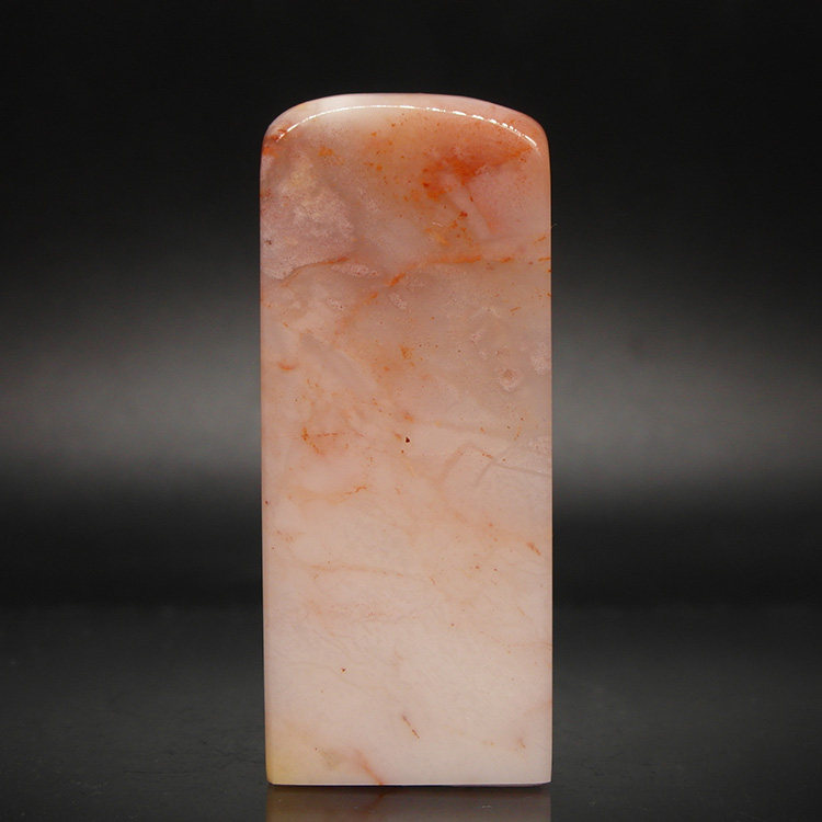 天然印石章料产地优质巴林石彩冻石印章篆刻石料23*23*59mm