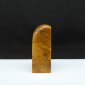 天然印石产地巴林石章料黄花冻石印章篆刻石料16 41mm