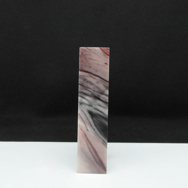 天然印石产地巴林石紫云玛瑙纹冻石印章篆刻石料19*19*81mm