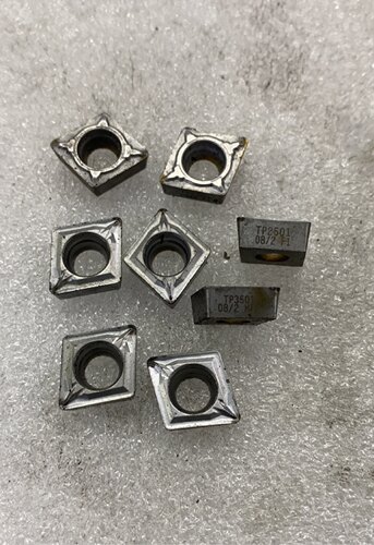 二手山高数控刀片 CCMT09T308 TP3501 CCMT09T308 TP2501高温合金