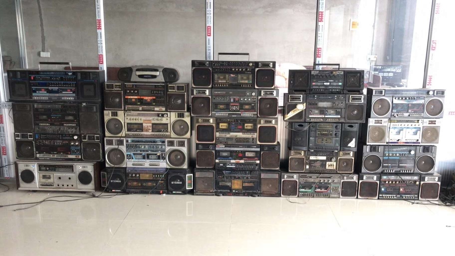 老式收录一体机录音收音机复古摆件古董影视道具怀旧老式机机磁带