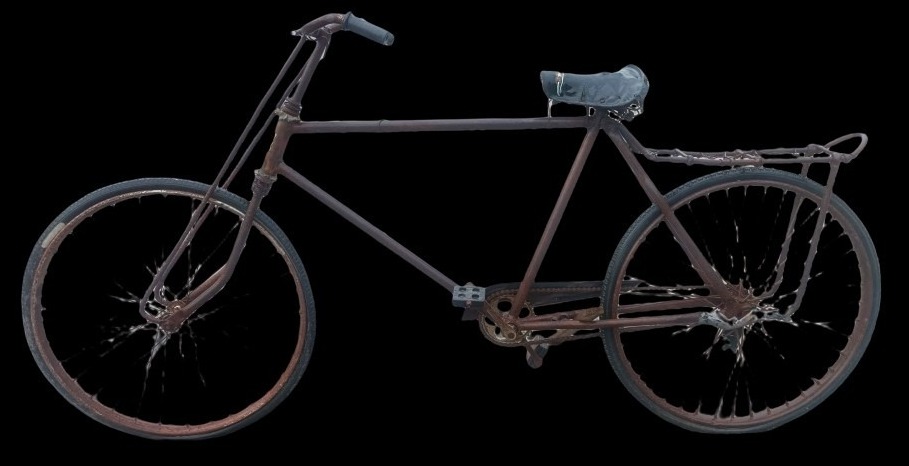 老式铁牛大水管自行车铁驴重车子复古怀旧装饰摆设民俗博物馆