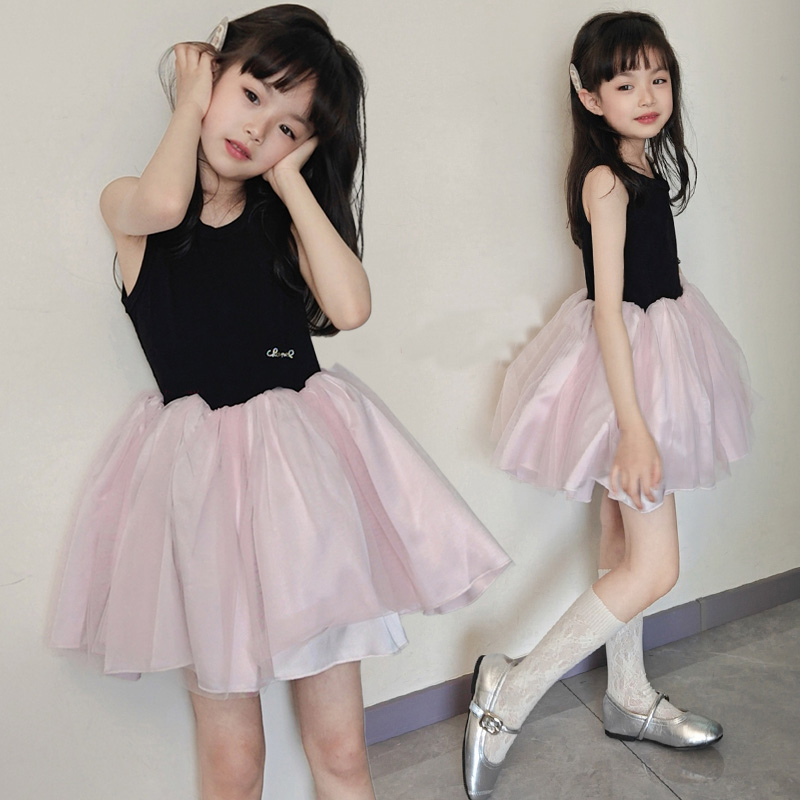 小女孩富家千金感裙子夏季2025新款女童绝美公主裙儿童礼服连衣裙