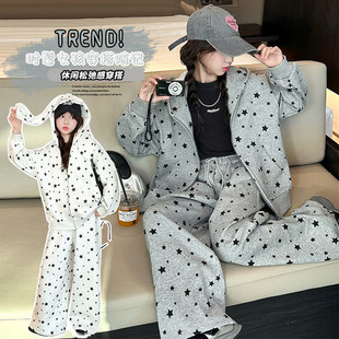 女童超好看韩系春装巨好看套装小女孩洋气大童装女装初中女生衣服