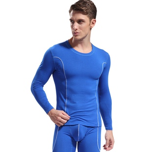 男士内裤 网将WJ竹纤维秋衣薄款保暖衣打底衫3004SY不含长裤