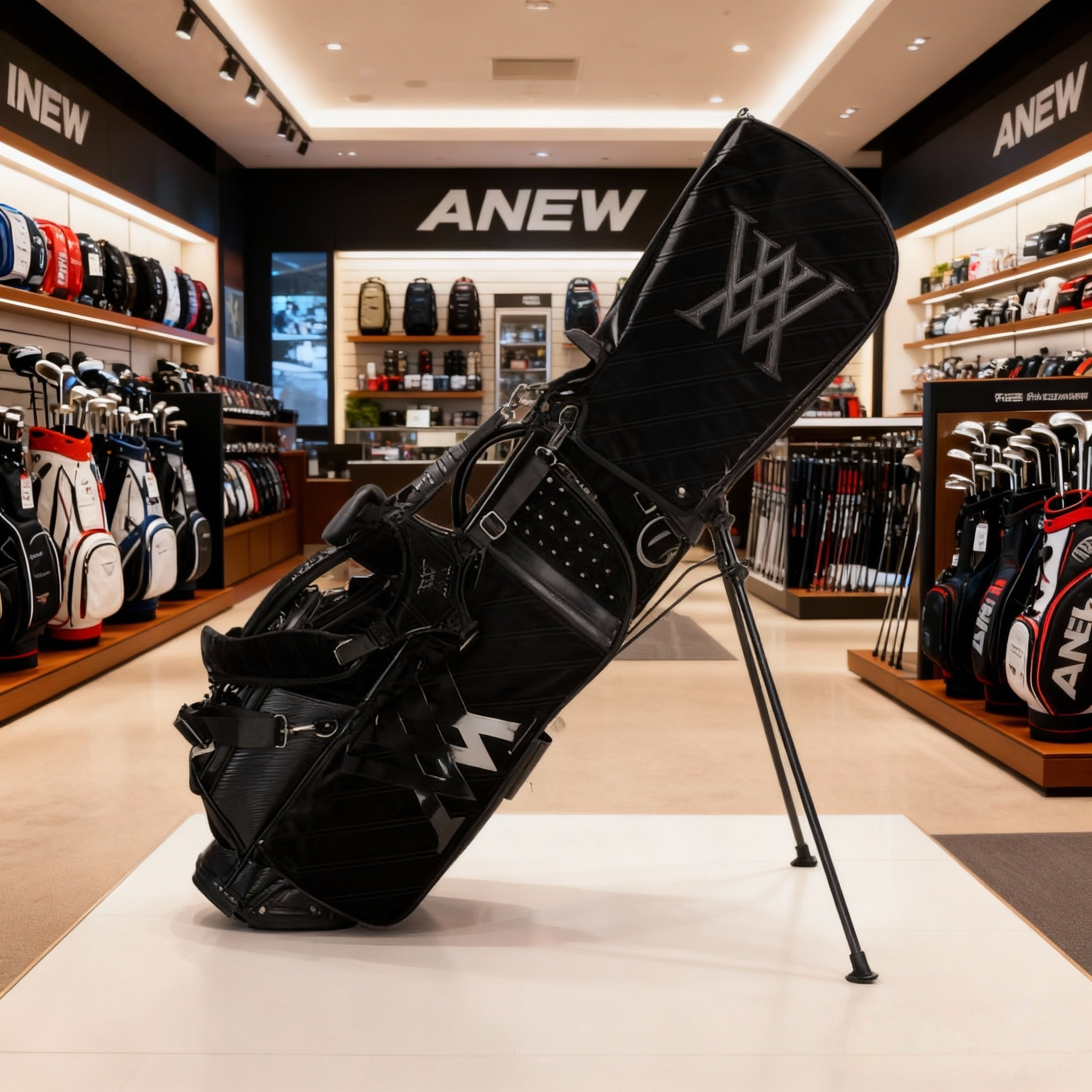 ANEW高尔夫球包支架包两帽透明帽球杆包男士防水大容量便携轻便