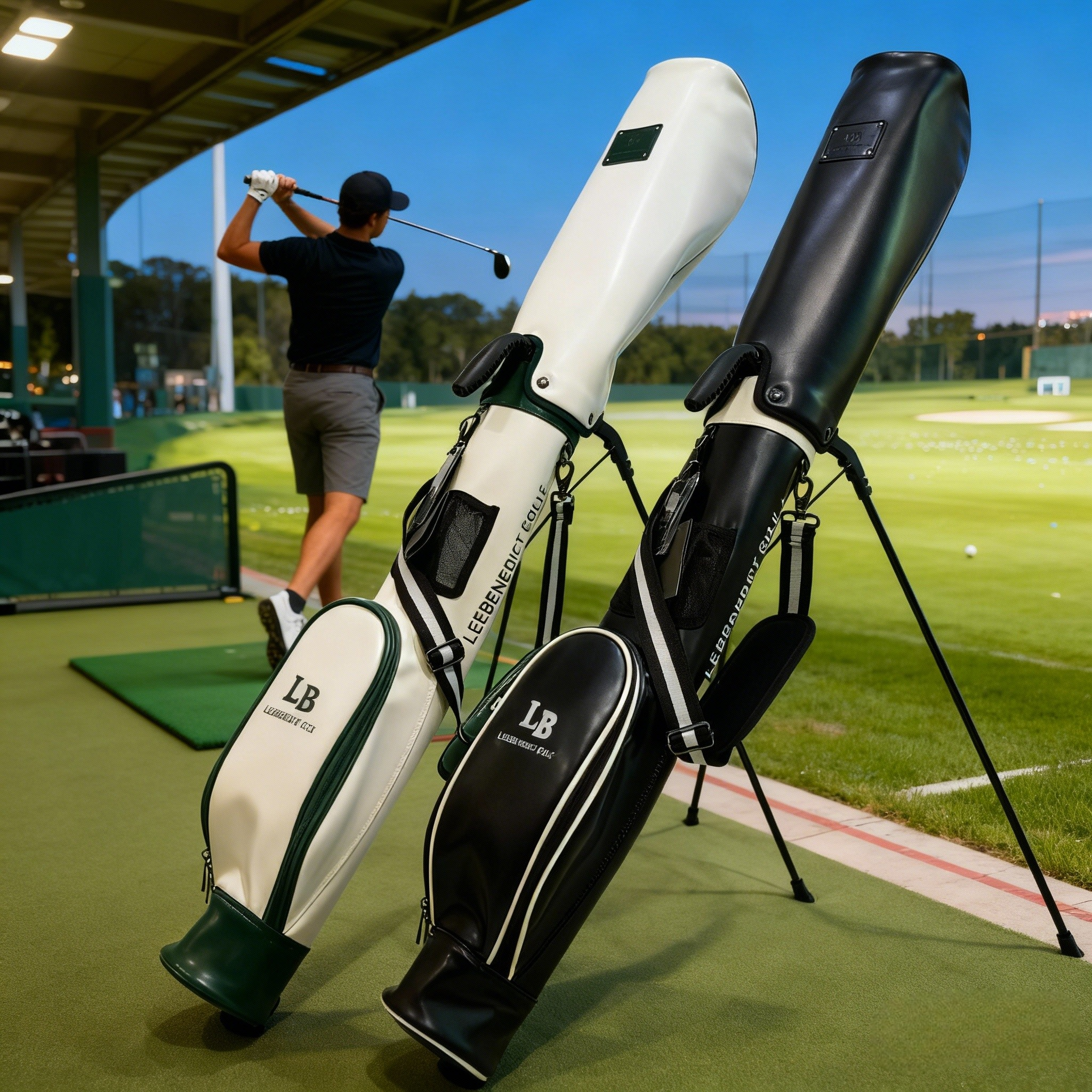 新款高尔夫支架枪包练习包pu时尚星期天球袋装4-7支男女