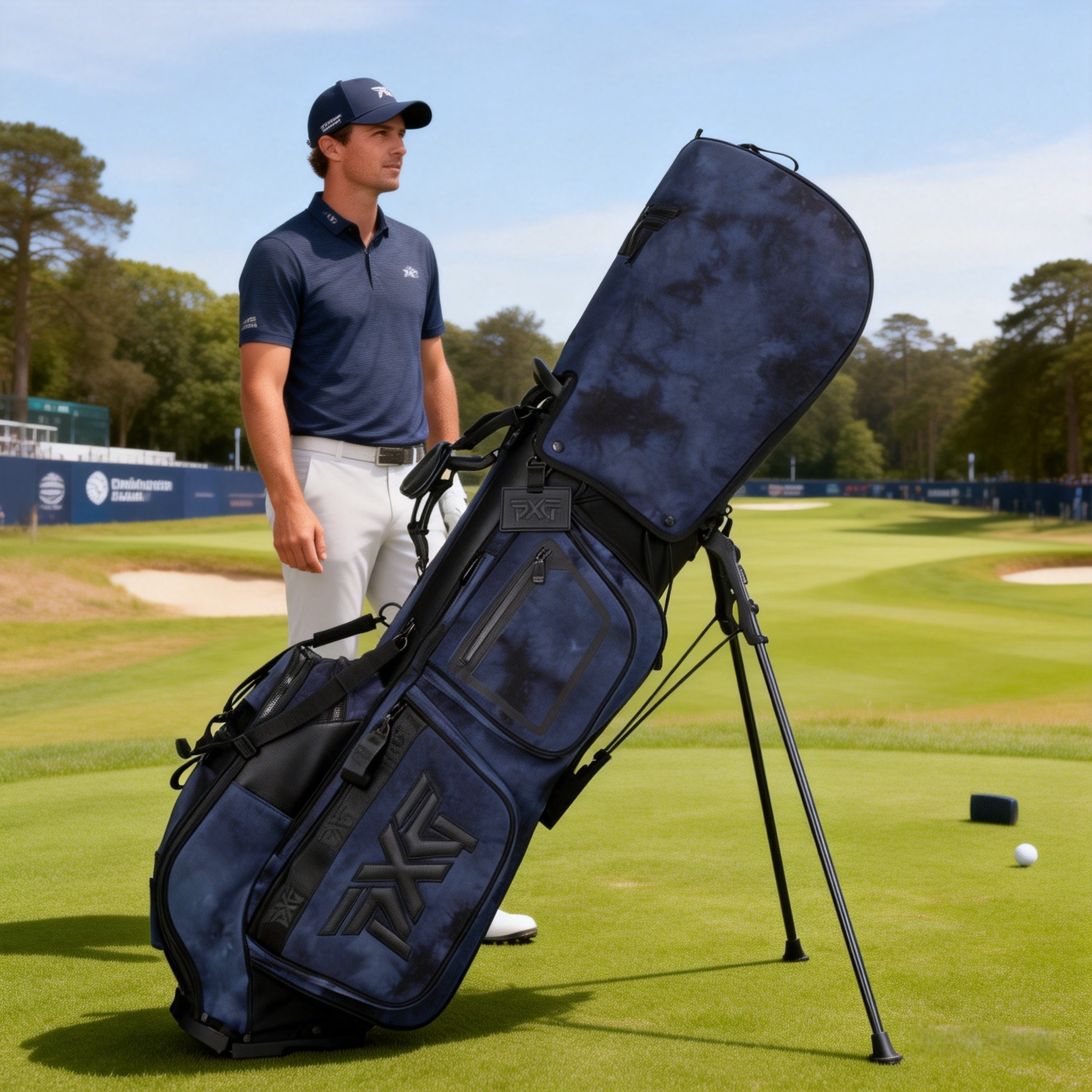 新款高尔夫球包超轻便携多功能大容量高档印花球杆袋防水耐磨