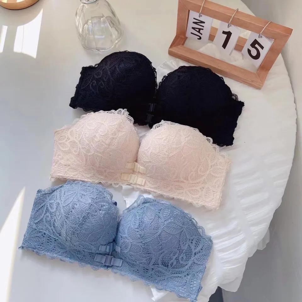 前扣式内衣女小胸聚拢平胸专用显大收副乳性感美背文胸罩夏季薄款