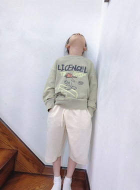 纯出口外贸毛圈卫衣（二姐  白色穿120,绿色穿130）