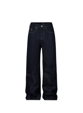 S45丹宁牛仔原牛定制复古仿绿松石工装牛仔裤质感美式休闲长裤