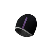 s45紫色拼皮撞色秋冬冷帽百搭款 休闲装 饰针织包头帽男女