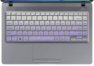 三星300E4M K03键盘保护贴膜14英寸笔记本影音娱乐本英特尔赛扬双核电脑全覆盖防尘套罩彩色凹凸TPU防水按键