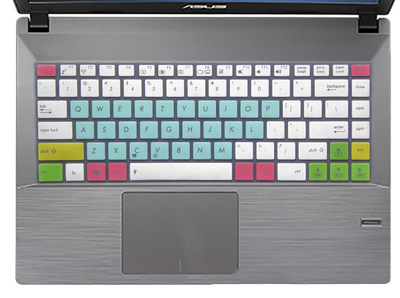 华硕VivoBook E403N键盘保护贴膜14英寸电脑笔记本全覆盖防尘套罩垫防水防灰护按键凹凸透明硅胶彩色可爱卡通