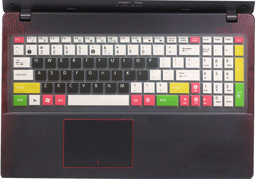 华硕X550X311VC-SL键盘保护贴膜15.6英寸电脑笔记本全覆盖防尘套罩配件周边按键L凹凸透明硅胶彩色可爱卡通