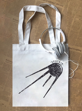 Sputnik斯普特尼克人造地球卫星纪念科普航天帆布包