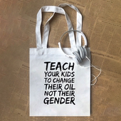 TEACH CHANGE趣味英文帆布包 YOUR KIDS