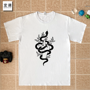 Reputation Snake Taylor Swift 音乐霉霉蛇宽松纯棉短袖T恤衣服