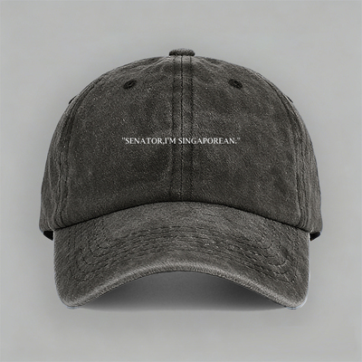 Senator I'm Singaporean我是新加坡人SHOU周受资棒球帽鸭舌帽子