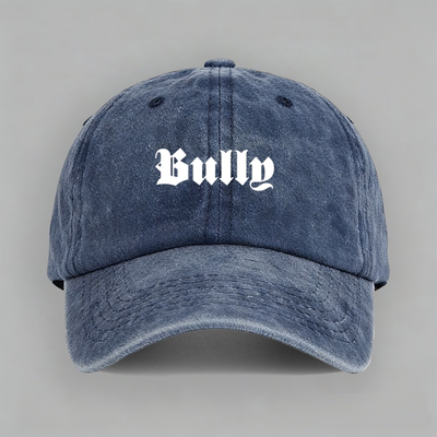 侃爷同款字母专辑BULLY嘻哈说唱创意定制纯棉棒球帽子鸭舌防晒