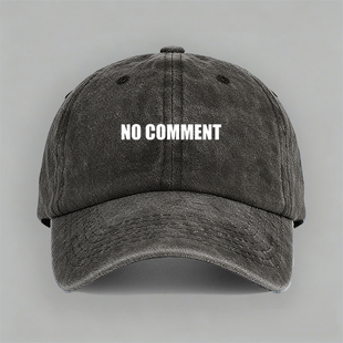 no comment无可奉告致敬tvb律政电视剧经典台词棒球帽鸭舌帽子