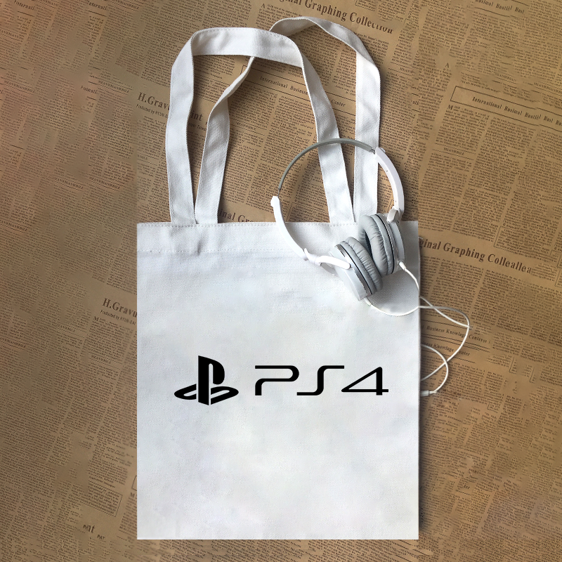 ps4喜人奇妙张兴朝同款PS游戏机logo趣味帆布包
