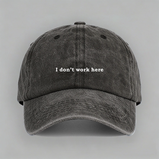 work here Crown 英剧IT狂人****员GEEK棒球鸭舌帽子 Roy don