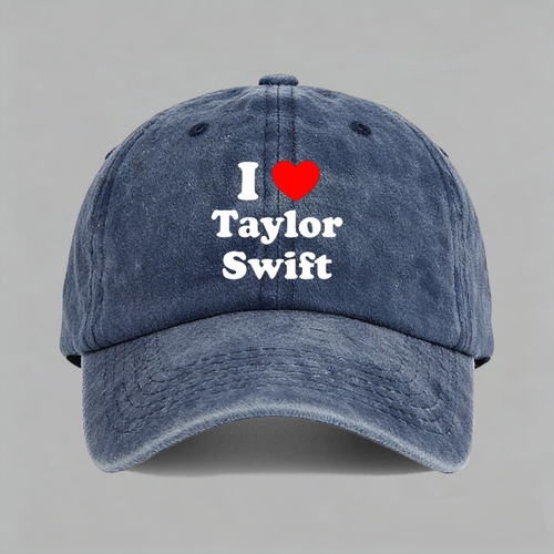 I Love Taylor Swift霉霉ts泰勒斯威夫特演唱会棒球鸭舌帽子水洗