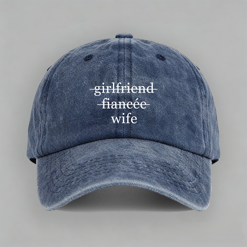 wife husband boyfriend七夕礼物结婚情侣棒球帽子软顶定制鸭舌帽