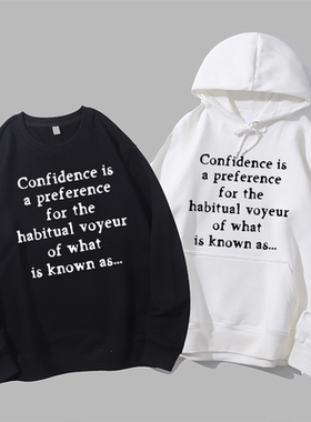 Blur模糊乐队Parklife歌词字母摇滚圆领卫衣帽衫diy