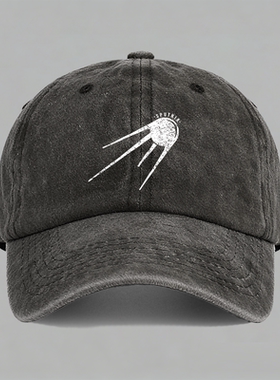 Sputnik斯普特尼克人造地球卫星纪念科普航天棒球帽鸭舌帽子