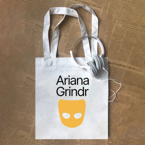 ARIANA GRINDR A妹爱莉安娜格兰德Grande趣味周边纯棉帆布包