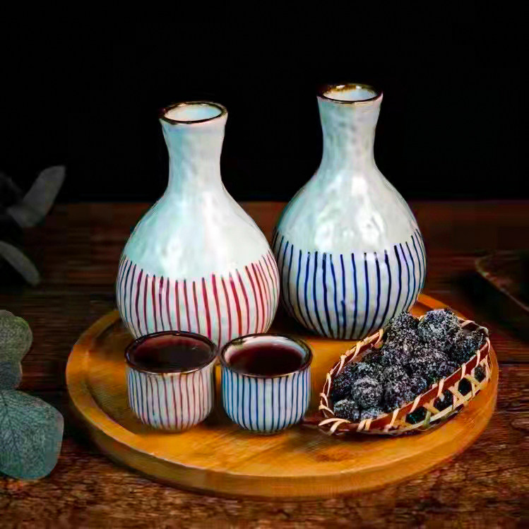 三分烧陶瓷清酒壶家用青梅酒复古酒具套装热暖酒壶白酒清酒黄酒杯,餐饮具,家用酒壶,淘宝优惠券,粉丝福利购,淘宝优惠卷