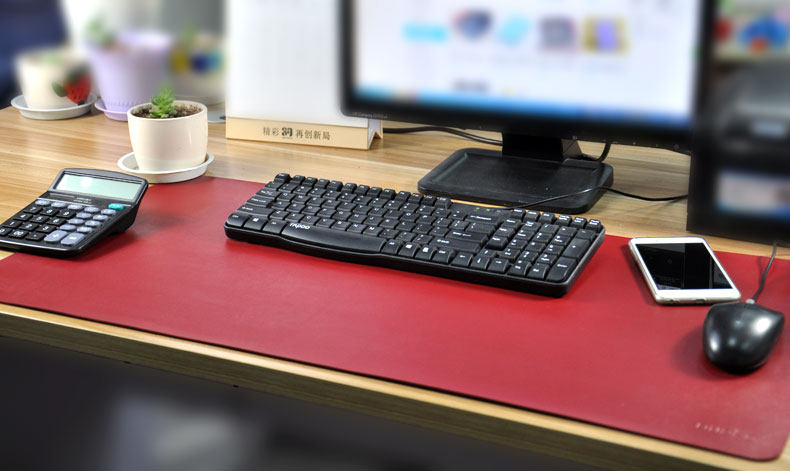 OVERSIZED OFFICE PAD MOUSE PAD WATERPROOF AND DUSTPROOF COMPUTER DESK PAD KEYBOARD PAD