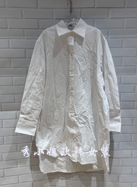 欧洲站2026春季新款PH23时尚百搭翻领单排扣宽松显瘦衬衫女68253