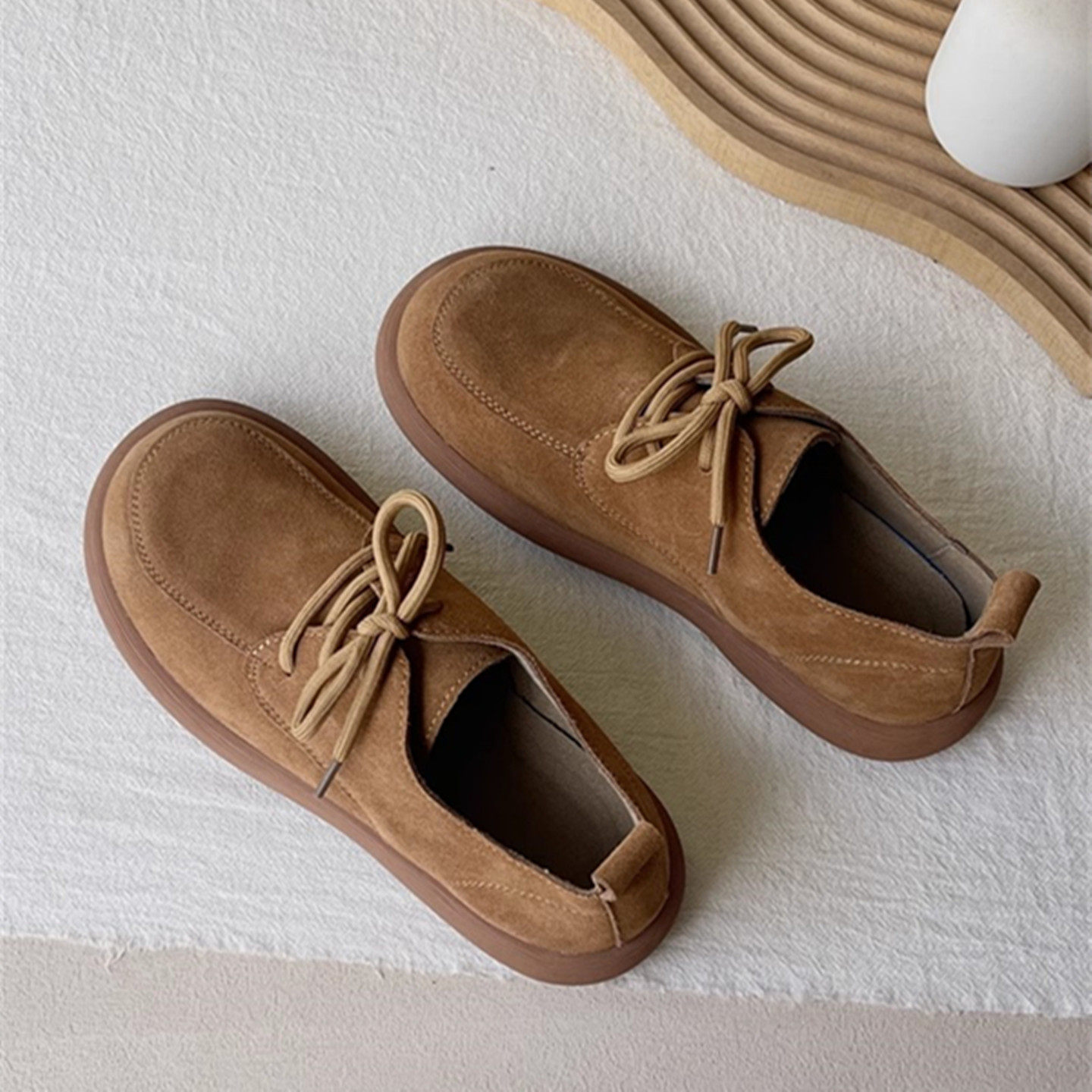 牛皮阿甘鞋秋季新款美拉德德训鞋女真皮休闲百搭复古休闲勃肯鞋,女鞋,勃肯鞋/软木鞋,淘宝优惠券,粉丝福利购,淘宝优惠卷