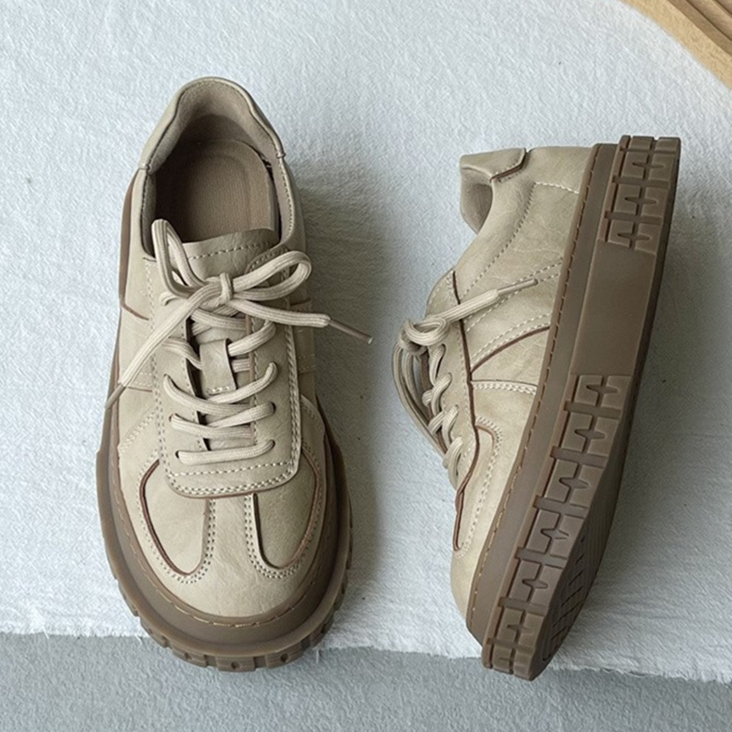 秋季新款单鞋舒适百搭德训鞋