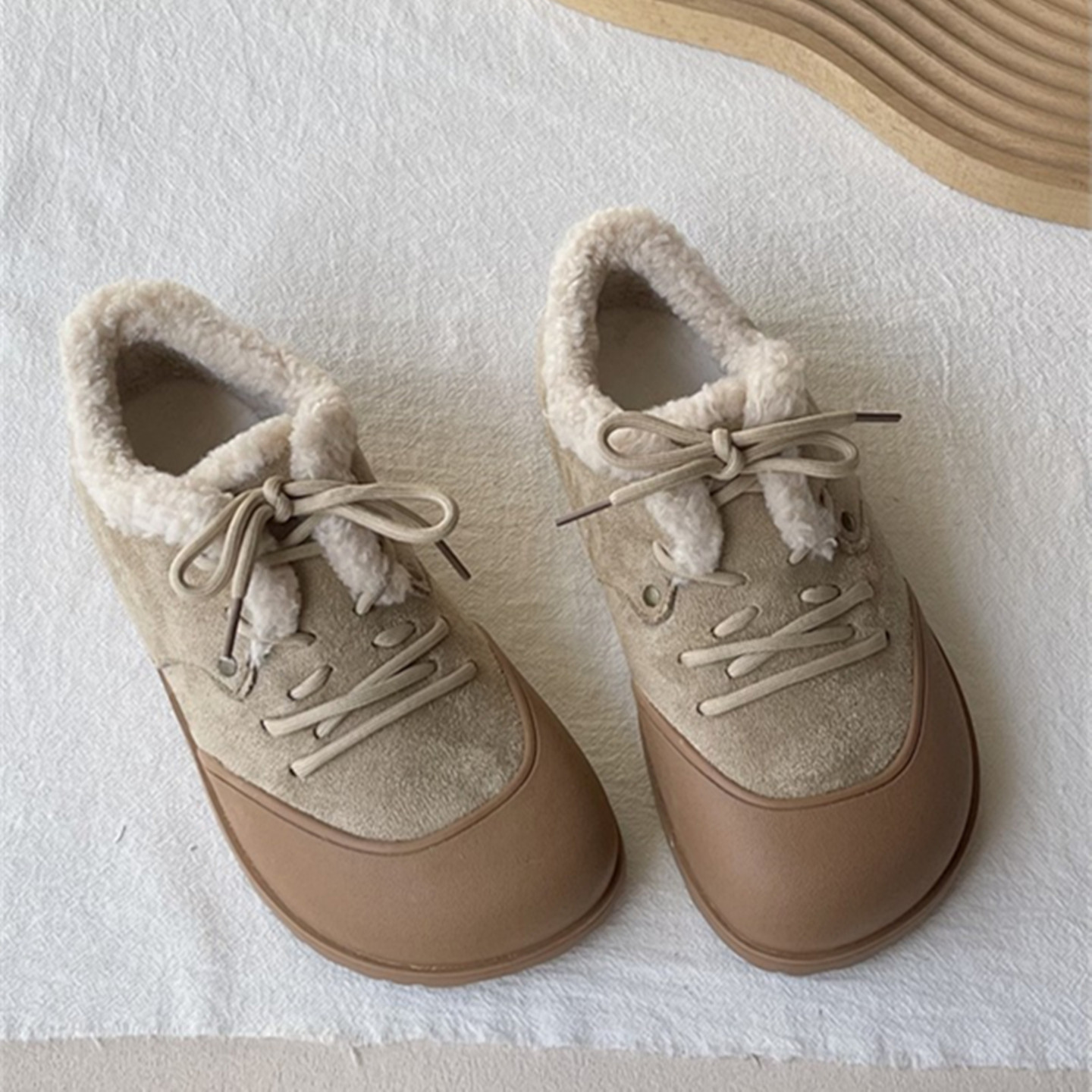 森系复古棉鞋保暖舒适勃肯鞋