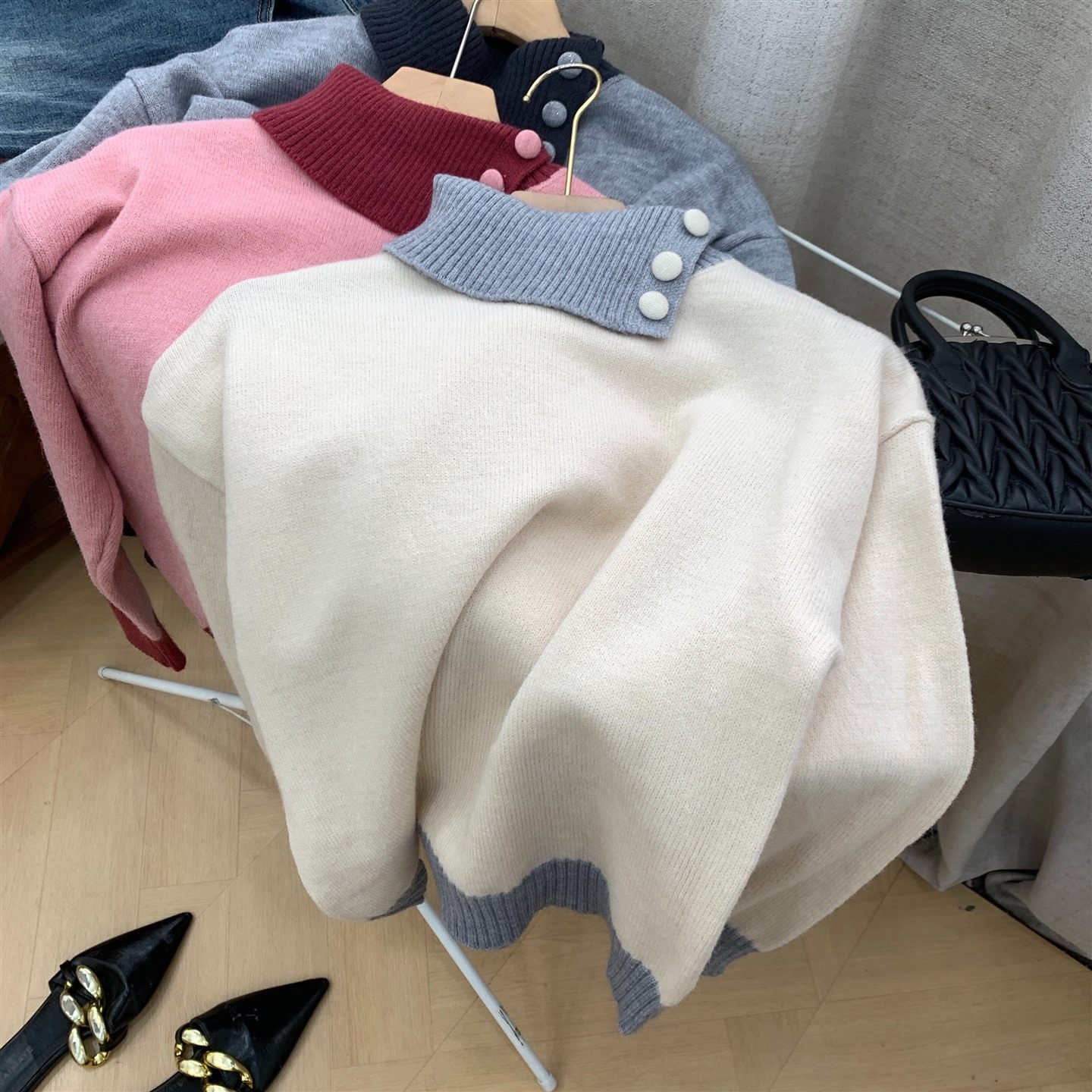 针织衫套头小众百搭时尚新款宽松2025秋季上衣女 J#7,女装/女士精品,毛针织衫,淘宝优惠券,粉丝福利购,淘宝优惠卷