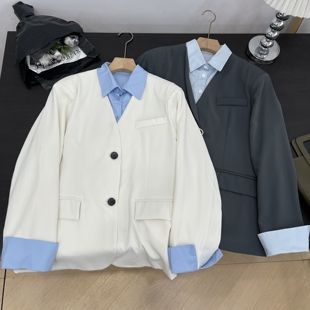 春节发货外套纯色小众新款通勤百搭宽松冬季通勤商务女 K#21