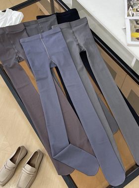 裤袜新款冬季保暖显瘦丝袜休闲秋季纯色简约打底袜女 L#21