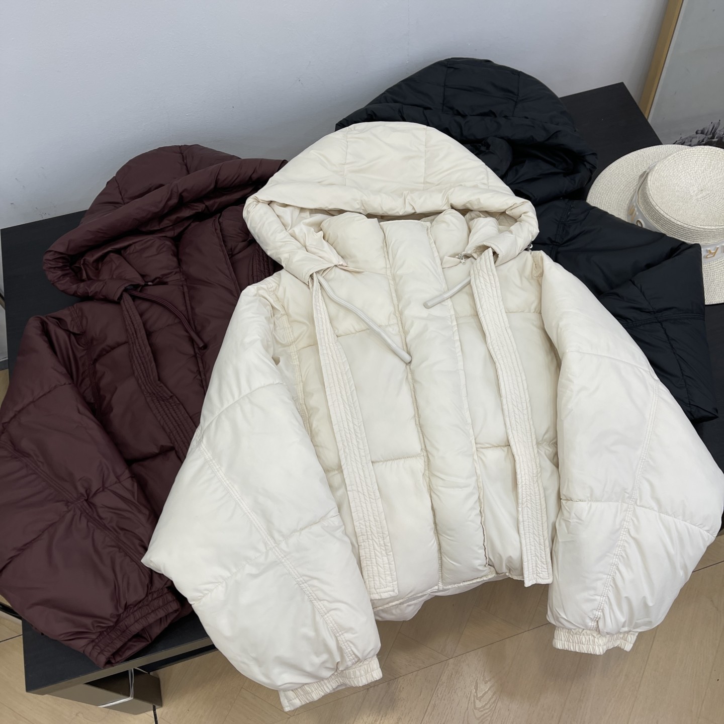 2025秋冬新款棉服短款连帽百搭宽松飘带棉衣外套女K#19,女装/女士精品,棉衣/棉服,淘宝优惠券,粉丝福利购,淘宝优惠卷