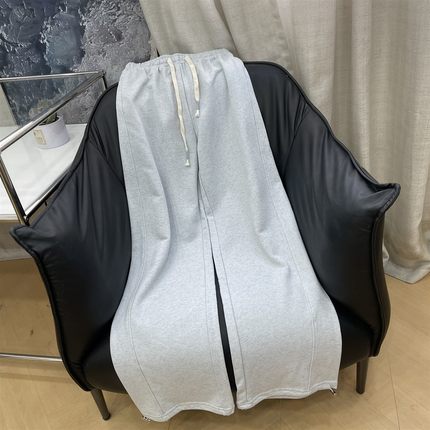 美式复古运动休闲裤女秋冬季新款高腰显瘦直筒阔腿长裤 L#7