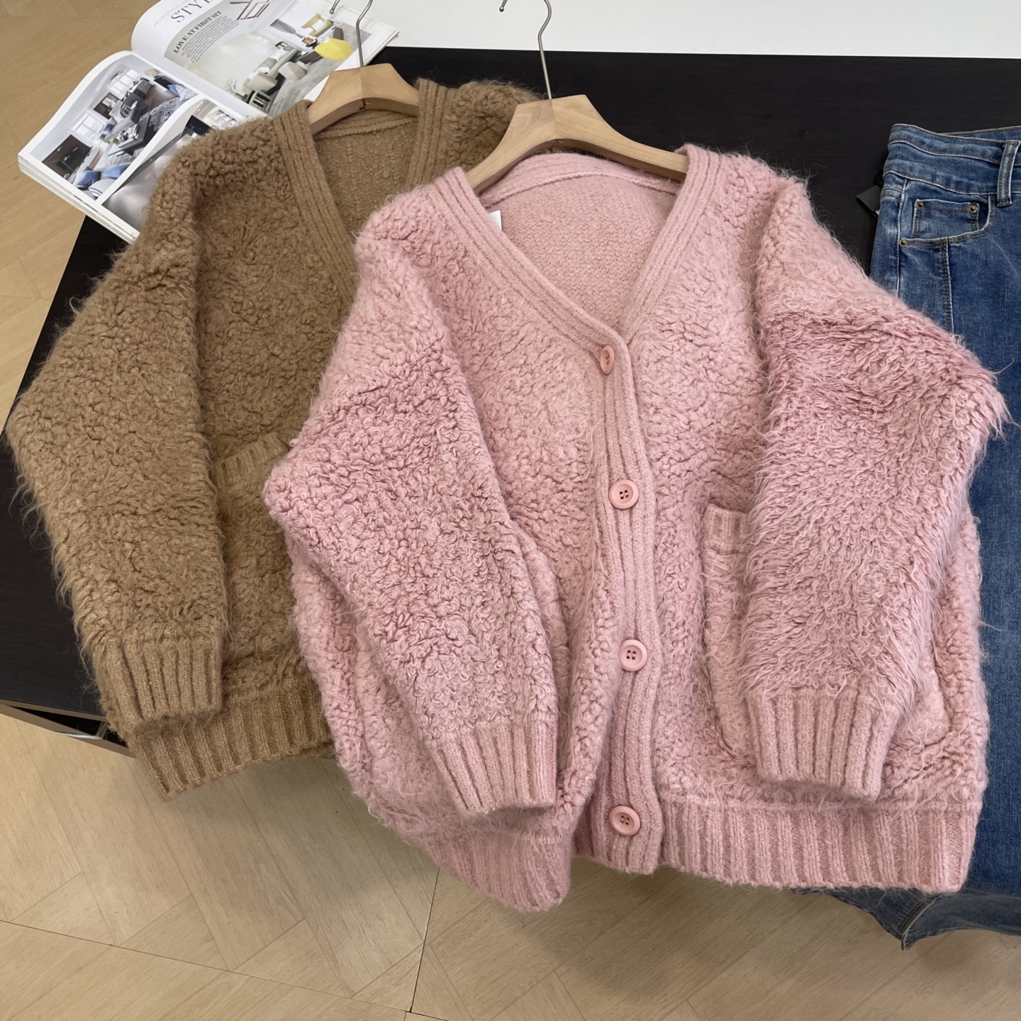 毛衣纯色圆领小众百搭时尚冬季套头保暖休闲女 K#2