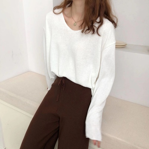 Real-time price control 5 chic Korean early autumn new basic simple pure color V-neck temperament jacket